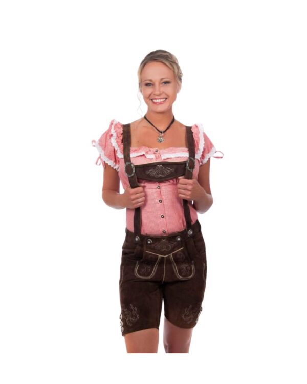 Women?s Embroidered Sophie Brown Lederhosen