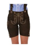 Dorfen – Deep Chestnut Women’s Lederhosen - Image 2