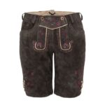 Greta Plum Brown Women’s Lederhosen