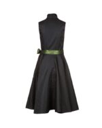 Altötting – Black & Cherry Red Floral Midi Dirndl - Image 3