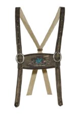Anthracite Bavarian Lederhosen Suspenders