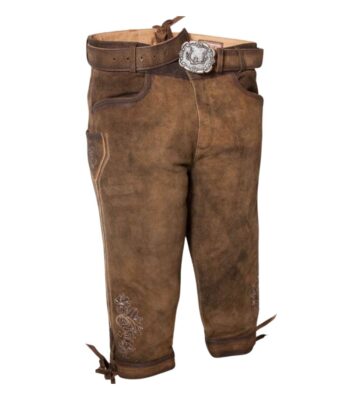 Albrecht Chestnut Suede Bundhosen