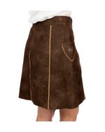 Bavarian Women's Genuine Leather Skirt-Lorena Skirt - Image 3