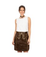 Bavarian Women's Genuine Leather Skirt-Lorena Skirt - Image 4