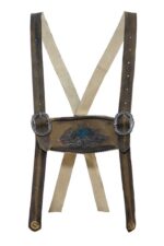 Beige Bavarian Lederhosen Suspenders