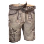 Berchtesgaden Ash-Grey Traditional Lederhosen