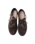 Dark Brown Lederhosen Embroidery Shoes - Image 3