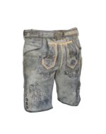 Garmisch Frost Grey Suede Lederhosen