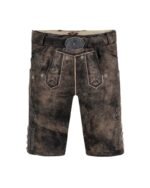 Vespucci Rustic Brown Goat Suede Bavarian Lederhosen