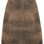 Helene – Mocha Suede Trachten Skirt | German Attire