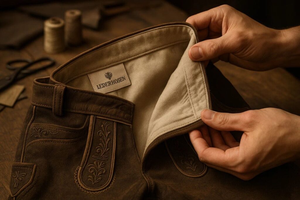 Hidden Details Linings, Stitching,