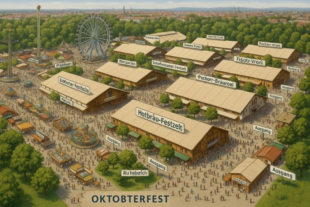 Map of Oktoberfest Munich: Navigating the Festival Grounds with Ease
