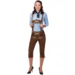 Chestnut Clay Women’s knee length lederhosen
