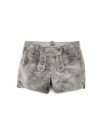 Isarstein – Frosted Gray Women’s Lederhosen - Image 2