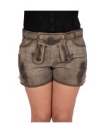 Brunhilde – Weathered Taupe Women’s Lederhosen - Image 4