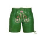 Deer Embroidery Green Women Lederhosen