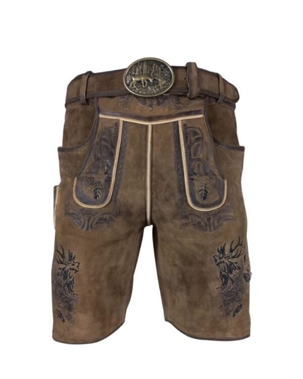 Rustic Bavarian Stag Lederhosen