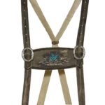 Ralf – Anthracite Brown Bavarian Leather Suspenders