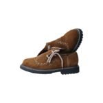 Bavarian Camel Brown Lederhosen Shoes with Embroidery