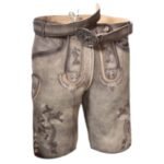 Berchtesgaden Ash-Grey Traditional Lederhosen