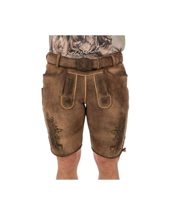 Berchtesgaden Forest Green Embroidered Lederhosen