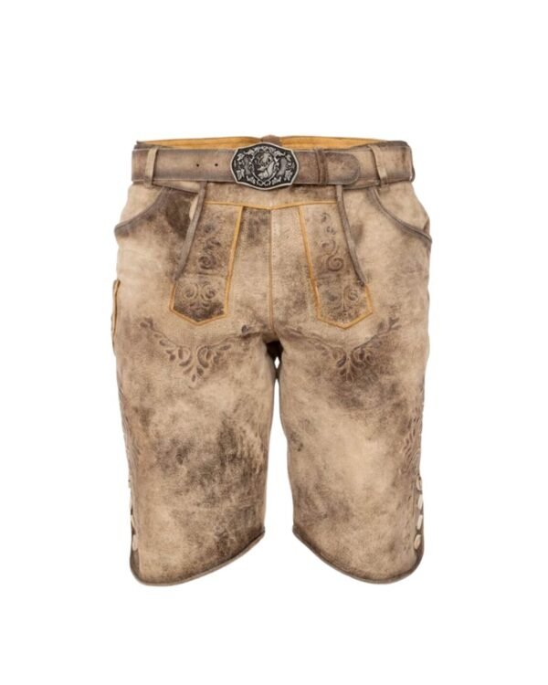 Cincinnati Camel Brown Lederhosen for Men – Bavarian Style