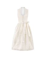 Freya – Moonlight Ivory Buttoned Midi Dirndl - Image 2