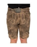 Matthias – Traditional Stag Embroidered Kurze Lederhosen - Image 2