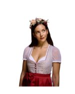 Rosalinde – Ruby Red & Ivory Patterned Dirndl - Image 3
