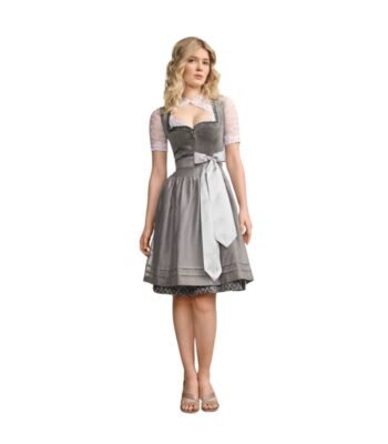 Slate Grey & Silver Dirndl
