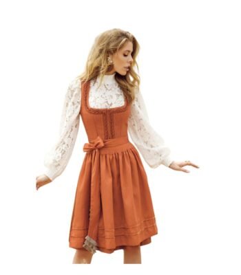 Eilfeld – Amber Flame Embroidered Midi Dirndl