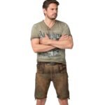 Garmisch Forest-Toned Bavarian Lederhosen for Men