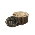 Taupe Suede Trachten Belt