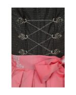 Luisa – Midnight Black & Rose Pink Dirndl - Image 2
