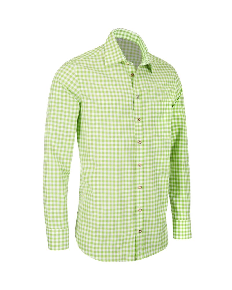 Green Checkered Shirt German Mens