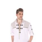 Men’s Embroidered Trachten White Shirt
