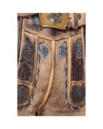 Mittenwald Sand Brown Lederhosen – Traditional Goat Suede - Image 2