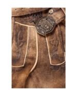 Norris Antique Saddle – Rugged Bavarian Leather Shorts - Image 2