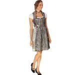 Erlensee – Silver Lace Dirndl with Satin Ribbon Finish