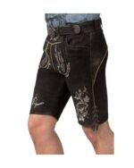 Schwarzberg Black Suede Hunter’s Lederhosen - Image 3