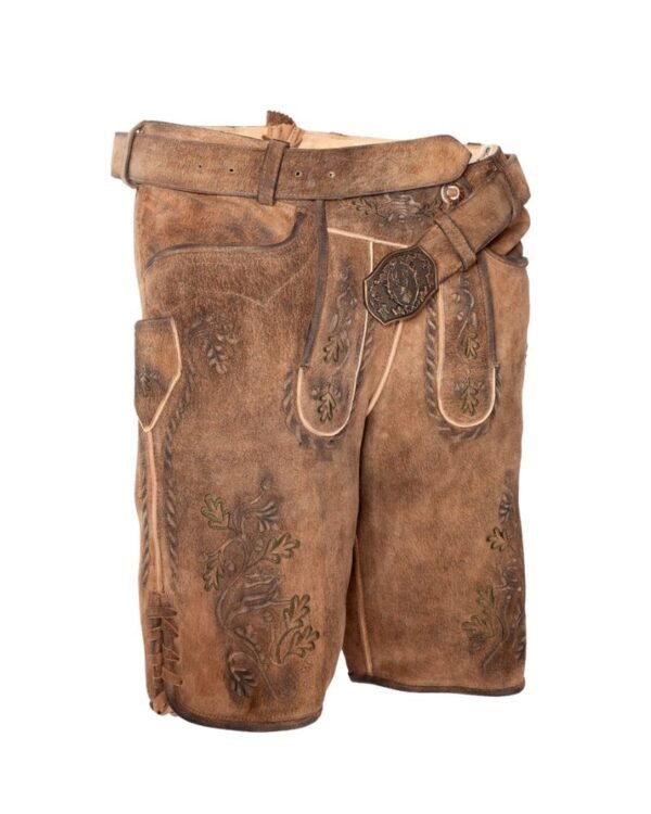 Tegernsee Antique Walnut Brown Oakleaf Lederhosen