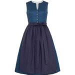 Schladming – Twilight Blue Dirndl with Antique Pewter Buttons