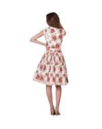 Füssen – Cream Petal Dirndl with Mocha Sheen Apron & Meadow Lace Bodice - Image 6