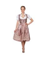 Bad Tölz – Blush Mauve & Champagne Floral Lace Dirndl - Image 5