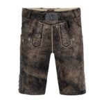 Vespucci Rustic Brown Goat Suede Bavarian Lederhosen