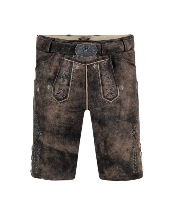 Vespucci Rustic Brown Goat Suede Bavarian Lederhosen