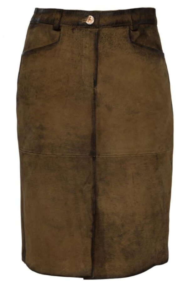 Vintage Goat Leather Ladies Skirt-Hilda Skirt