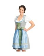Laufen – Mist Blue & Sage Green Midi Dirndl