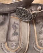 Berchtesgaden Ash-Grey Traditional Lederhosen - Image 3
