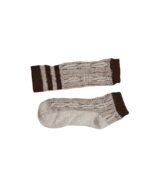 two piece brown and white bavarian socks (2)